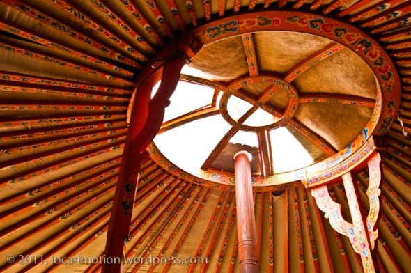 Terelj Lodge Tourist Ger Camp Gorkhi-Terelj National Park Mongolia Painted Tono