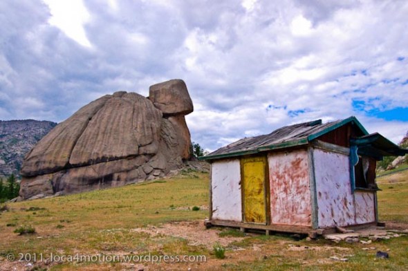 Turtle Rock Melkhi Khad Gorkhi Terelj National Park Mongolia Old Hut