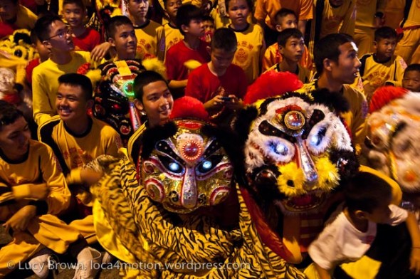 Night Parade, Chinese New Year 2013, Nakhon Sawan, Thailand Night Parade, Chinese New Year 2013, Nakhon Sawan, Thailand