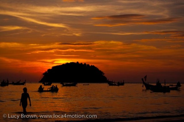 Sunset, Kata beach, Phuket, Thailand