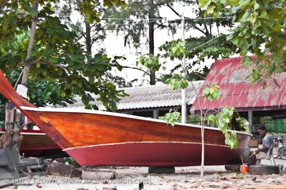 Boat building, Rawai beach, Phuket, Thailand