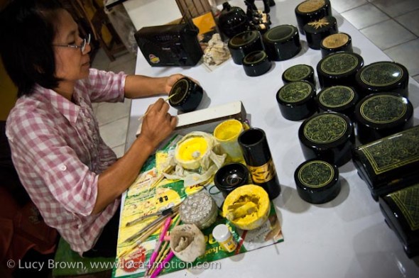 Lacquerware workshop, Chiang Mai, Thailand