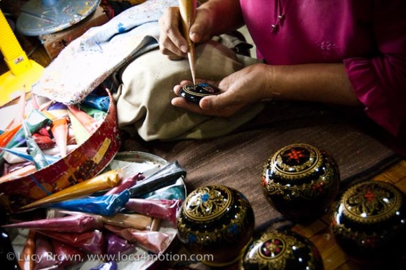 Lacquerware workshop, Chiang Mai, Thailand