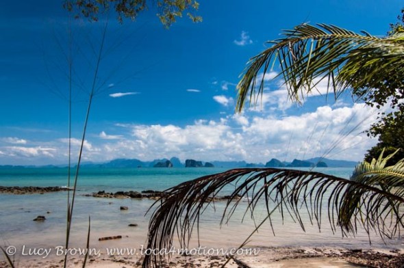 Mid morning view of Phang Nga Bay, Ko Yao Noi, Phuket, Thailand