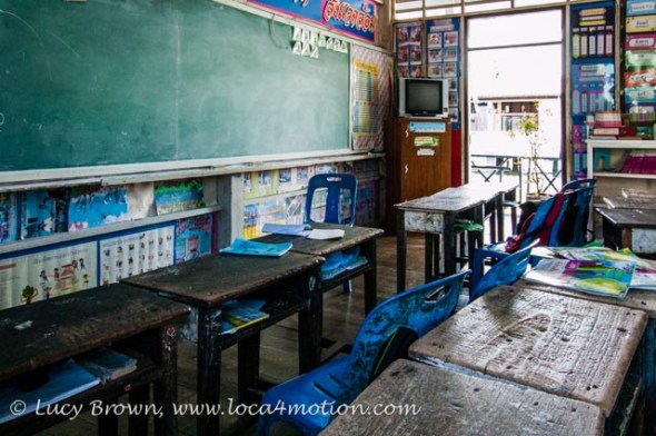 Classroom interior, Koh Panyee School (Ko Panyi), Phang Nga Bay, Thailand Classroom interior, Koh Panyee School (Ko Panyi), Phang Nga Bay, Thailand