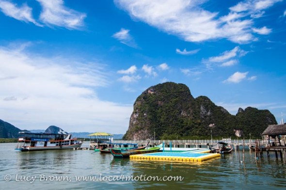 Sea view from Koh Panyee School (Ko Panyi), Phang Nga Bay, Thailand Sea view from Koh Panyee School (Ko Panyi), Phang Nga Bay, Thailand